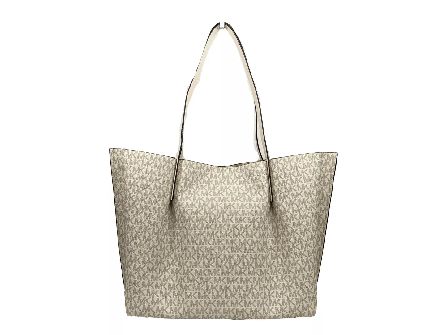 Michael Kors Emilia Large Signature PVC Tote Bag Portemonnaie Light Cream