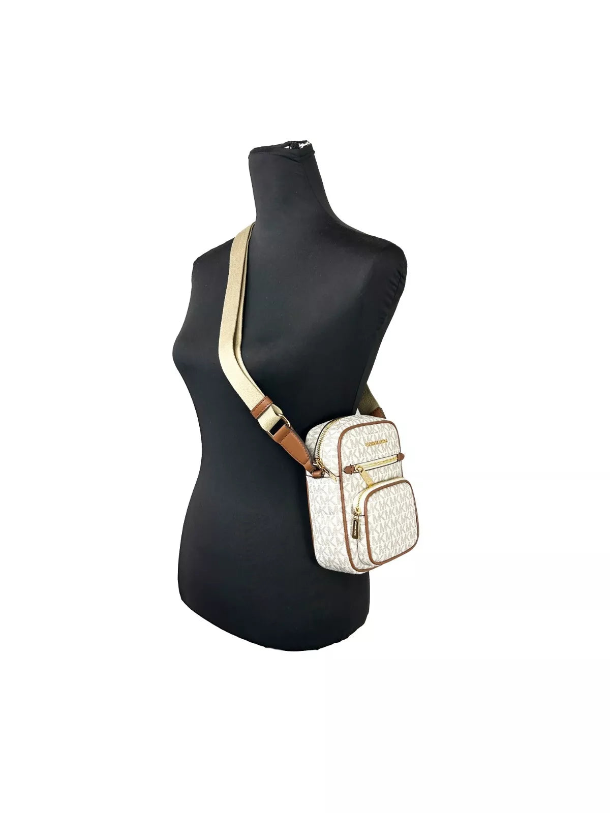 Michael Kors North South Medium Umhängetasche Vanille