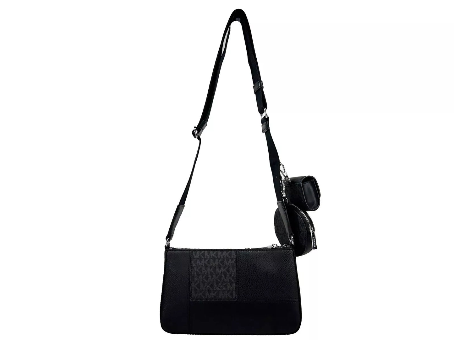 Michael Kors Crossbody Tech Attachment Bag Geldbörse Schwarz