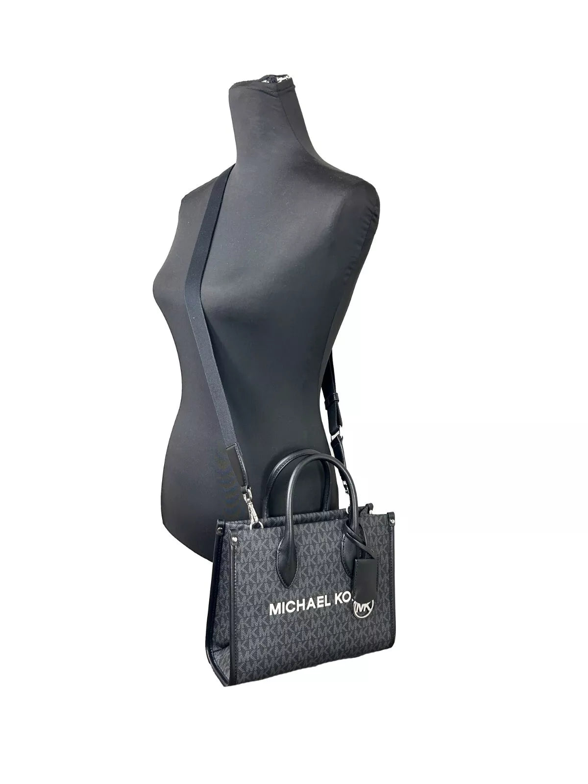 Michael Kors Mirella Signature Small Top Zip Tote Bag Schwarz
