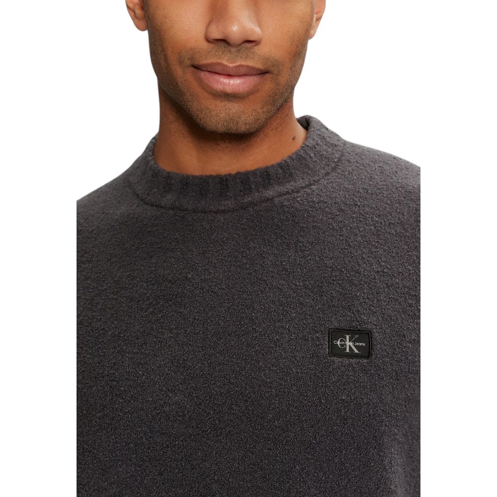 Calvin Klein Jeans Grauer Baumwollpullover