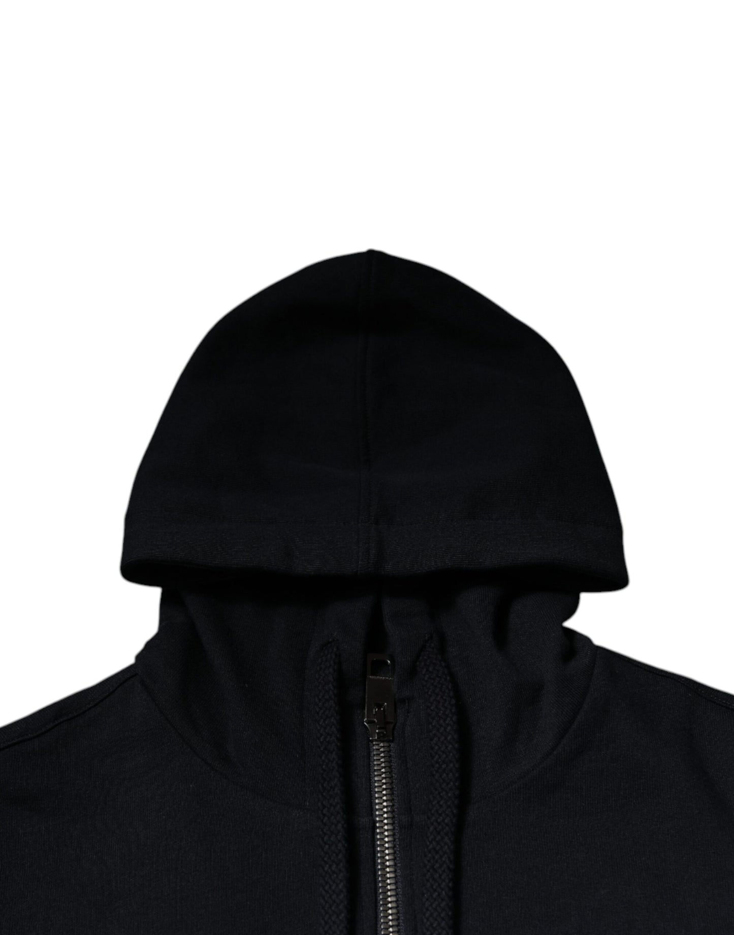 Dolce & Gabbana Blaues Logo Sweatshirt mit Kapuze und Reißverschluss Pullover