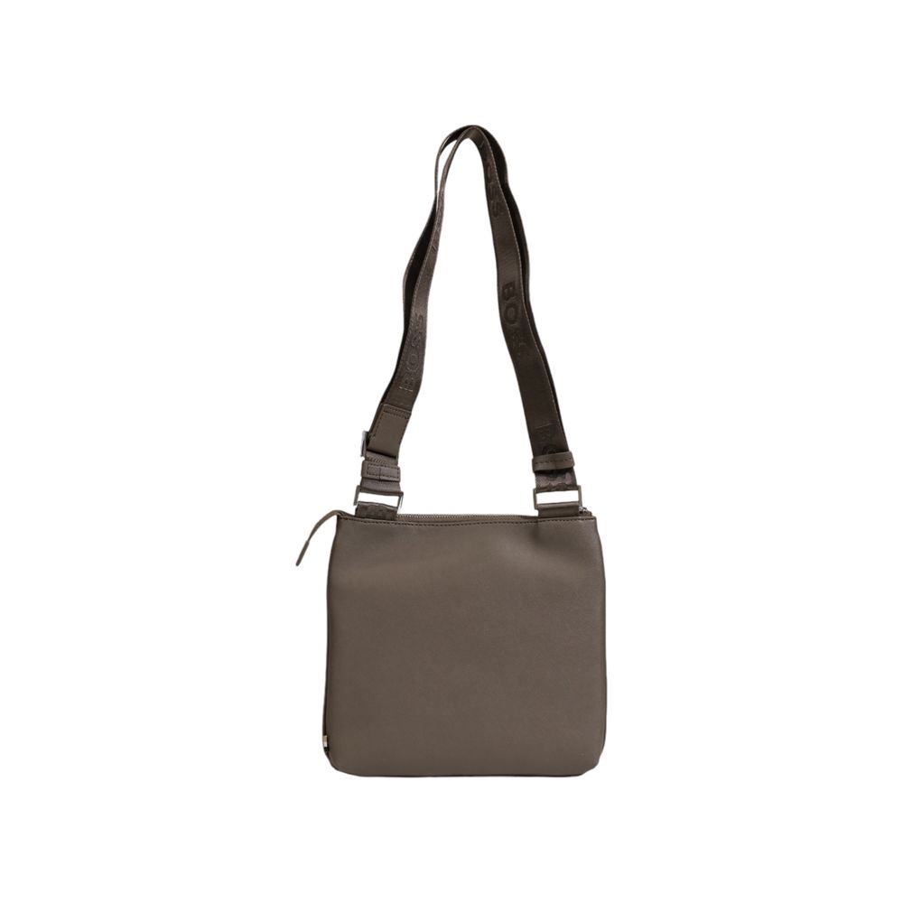 Hugo Boss Kuriertasche aus grünem Leder