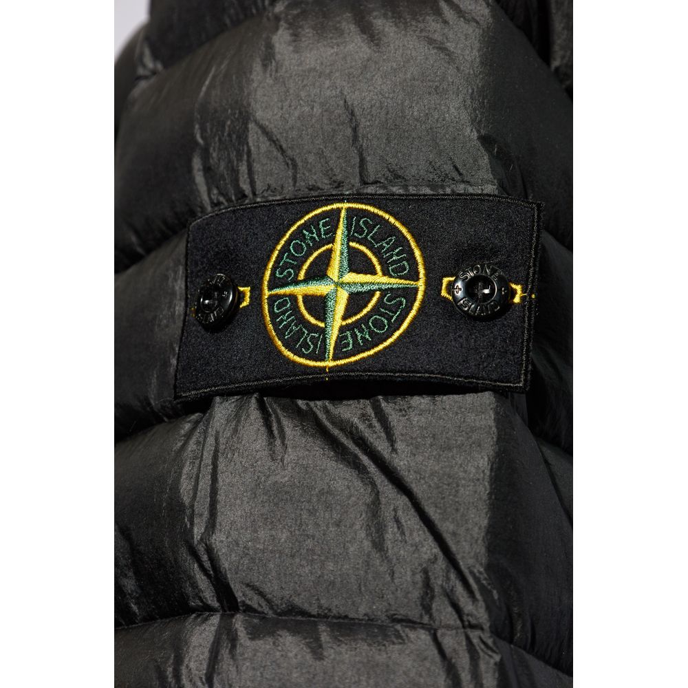 Stone Island Schwarze Nylonjacke