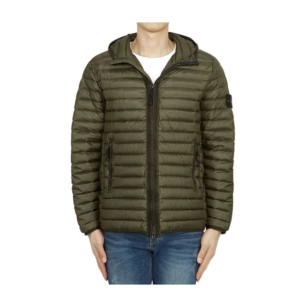 Stone Island Grüne Nylonjacke