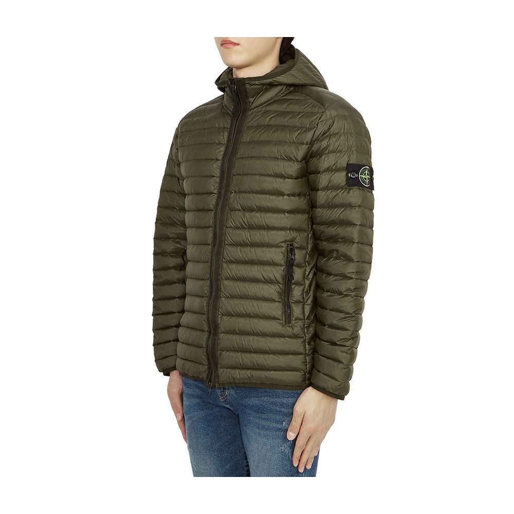 Stone Island Grüne Nylonjacke