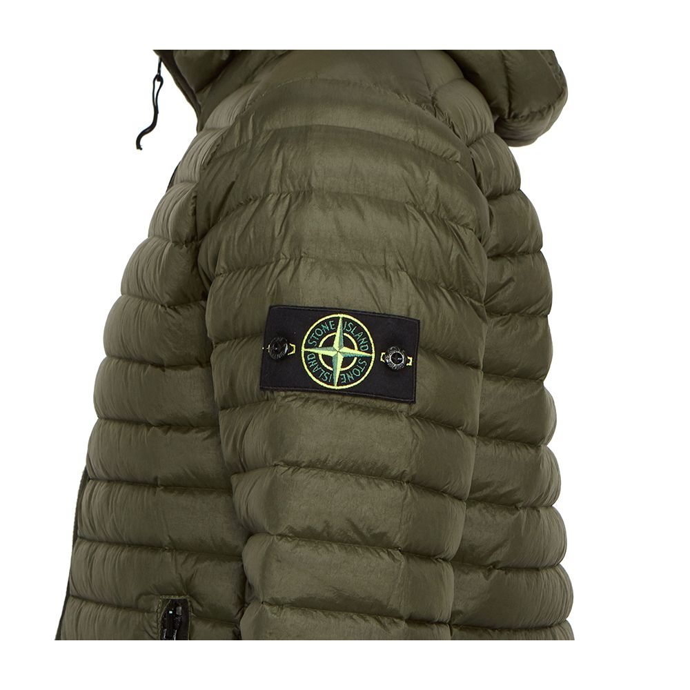 Stone Island Grüne Nylonjacke