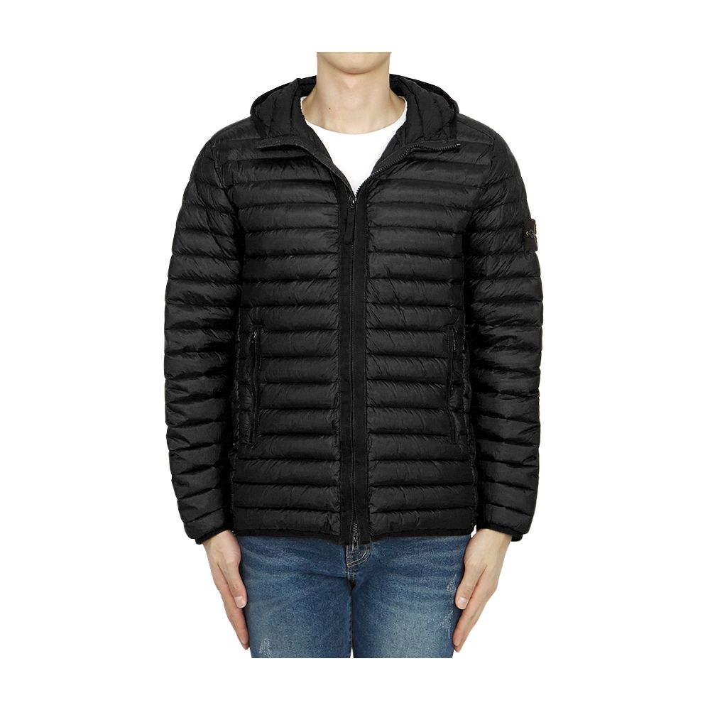 Stone Island Schwarze Nylonjacke