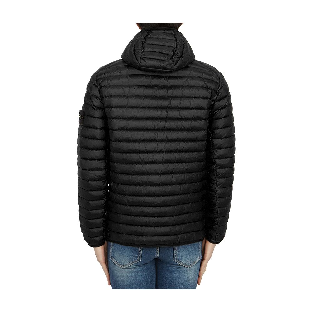 Stone Island Schwarze Nylonjacke