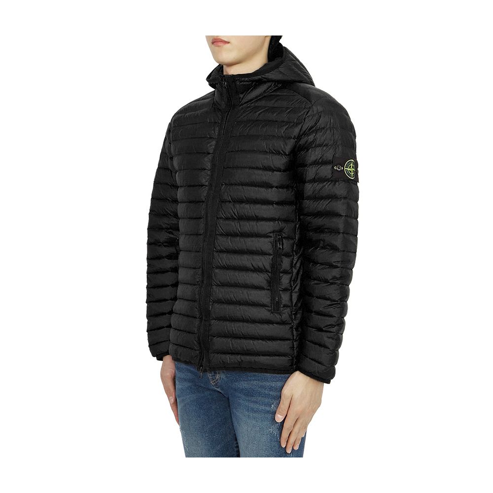 Stone Island Schwarze Nylonjacke