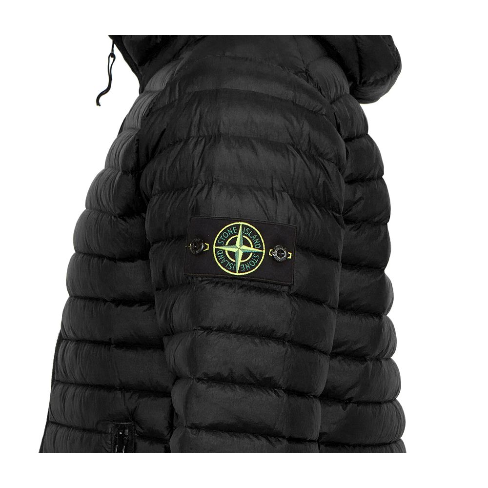 Stone Island Schwarze Nylonjacke