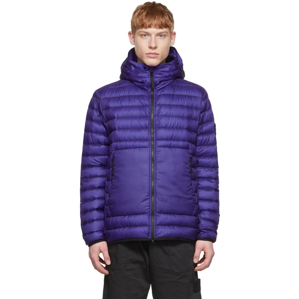 Stone Island Lila Nylonjacke