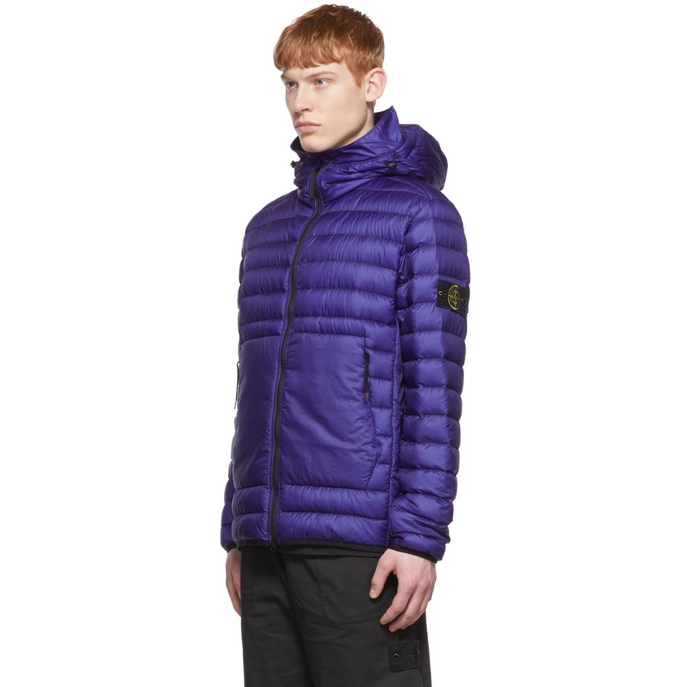Stone Island Lila Nylonjacke