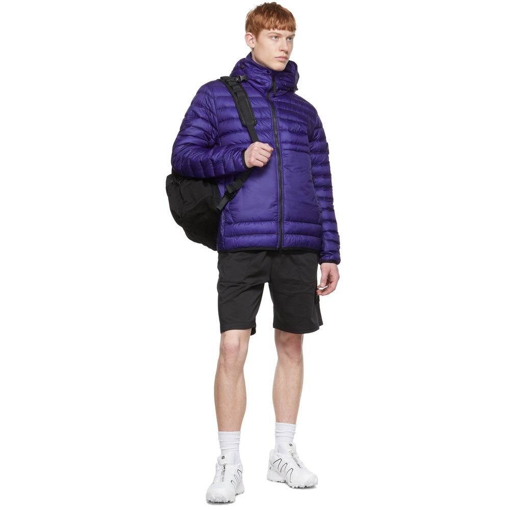 Stone Island Lila Nylonjacke