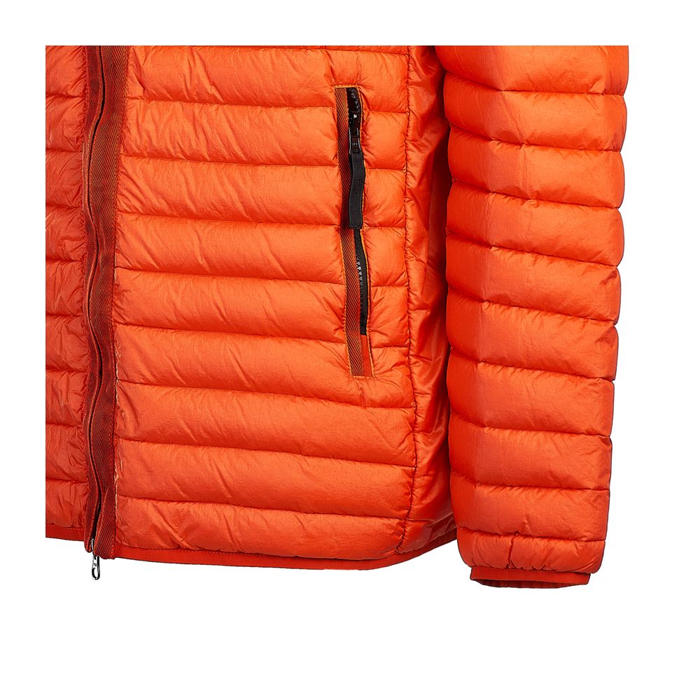 Stone Island Orangefarbene Nylonjacke