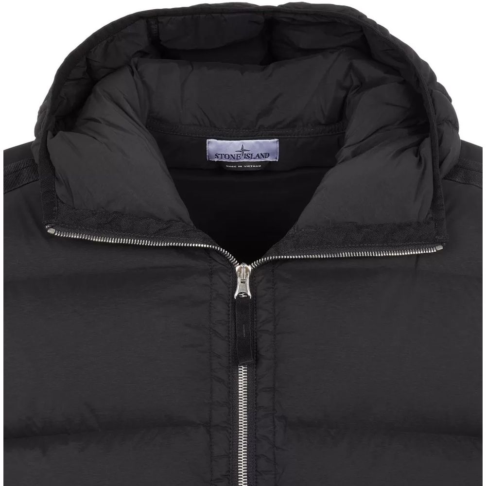 Stone Island Schwarze Nylonjacke