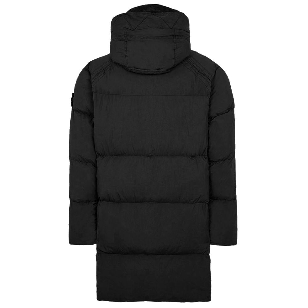 Stone Island Schwarze Nylonjacke
