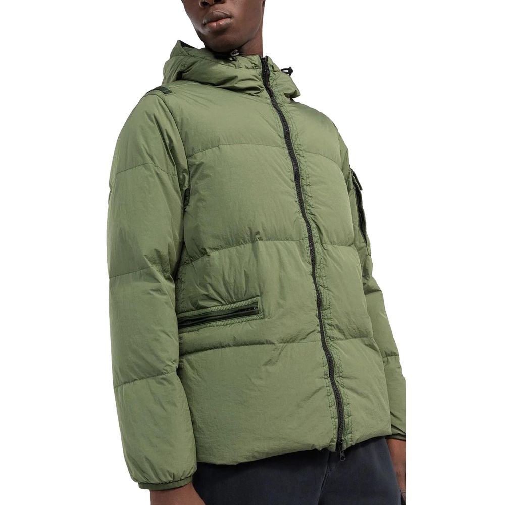 Stone Island Grüne Nylon Männer Jacke