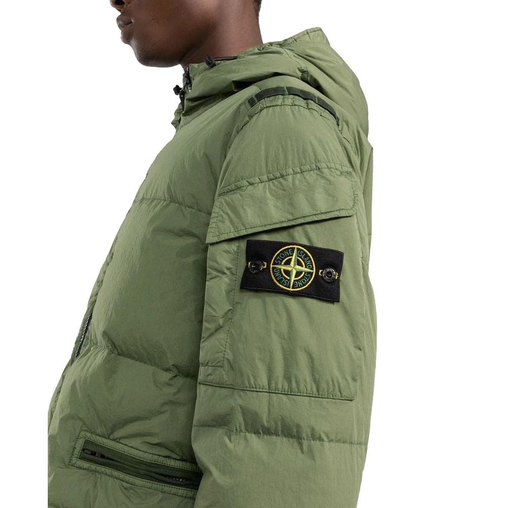 Stone Island Grüne Nylon Männer Jacke