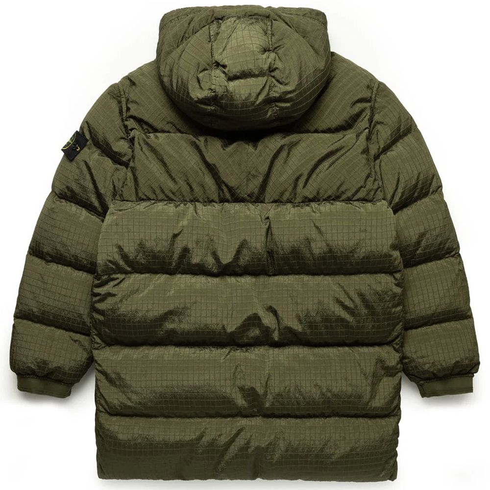 Stone Island Grüne Nylonjacke