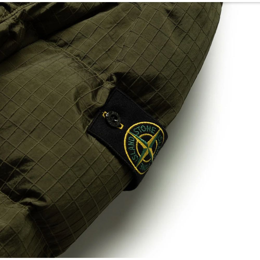 Stone Island Grüne Nylonjacke
