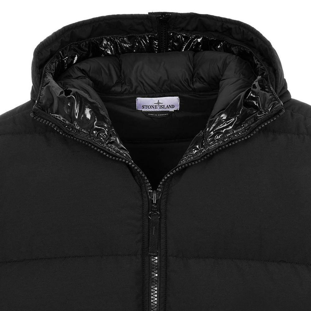 Stone Island Schwarze Nylonjacke
