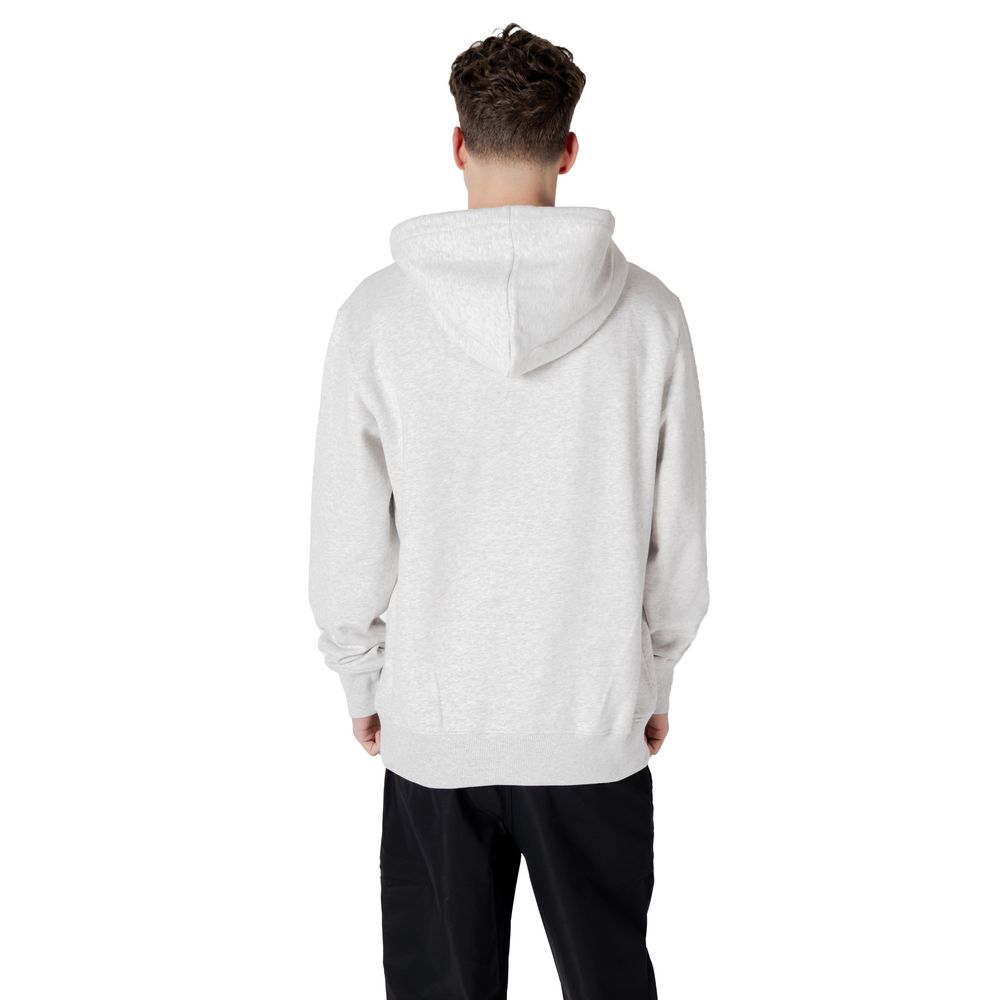 Calvin Klein Jeans Grauer Baumwoll-Kapuzenpulli