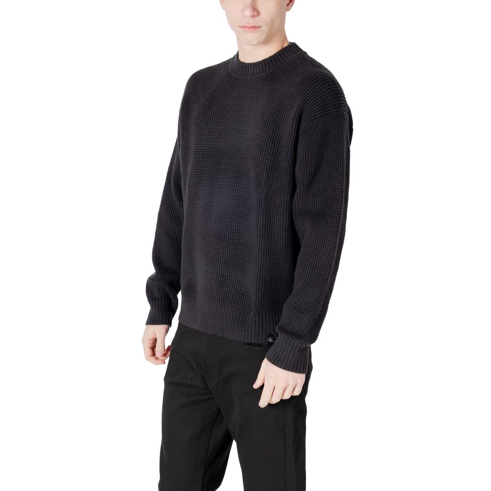 Calvin Klein Jeans Schwarzer Pullover aus Bio-Baumwolle