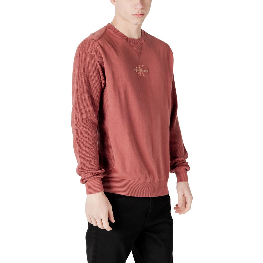 Calvin Klein Jeans Roter Baumwollpullover