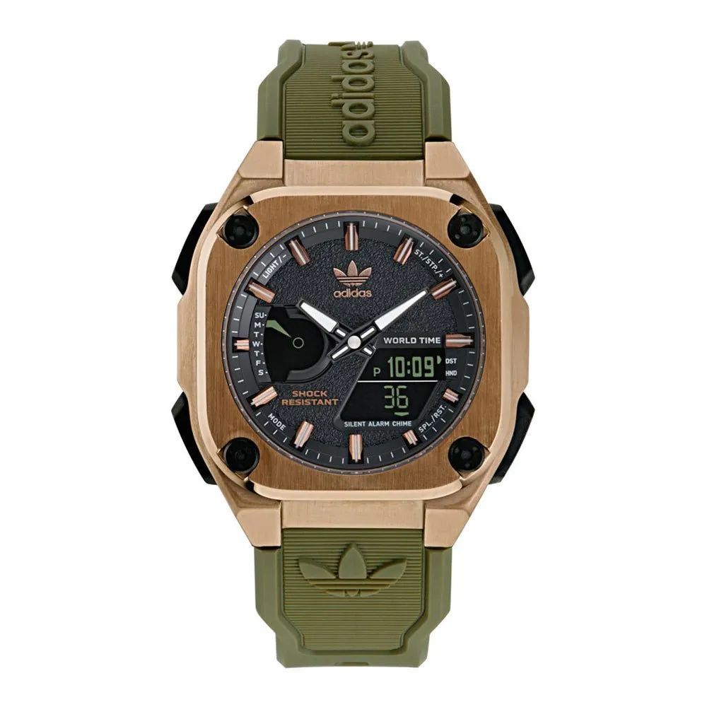 Adidas Grüne synthetische Uhr