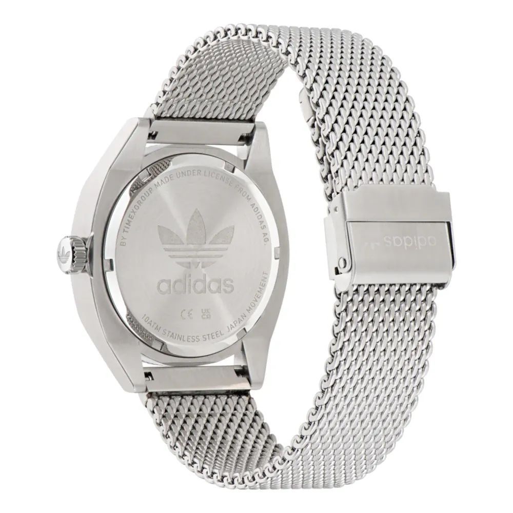 Adidas Graue Uhr aus Edelstahl