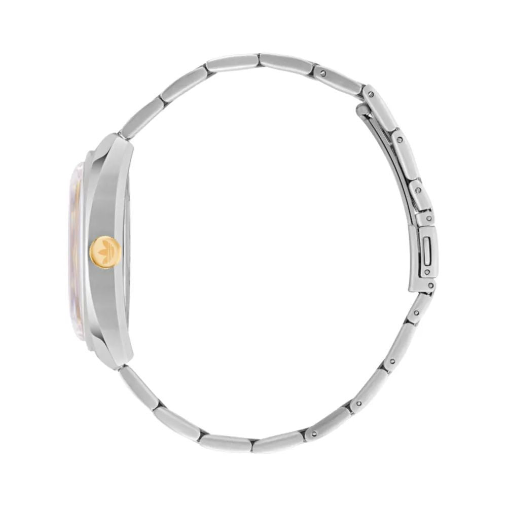 Adidas Graue Uhr aus Edelstahl