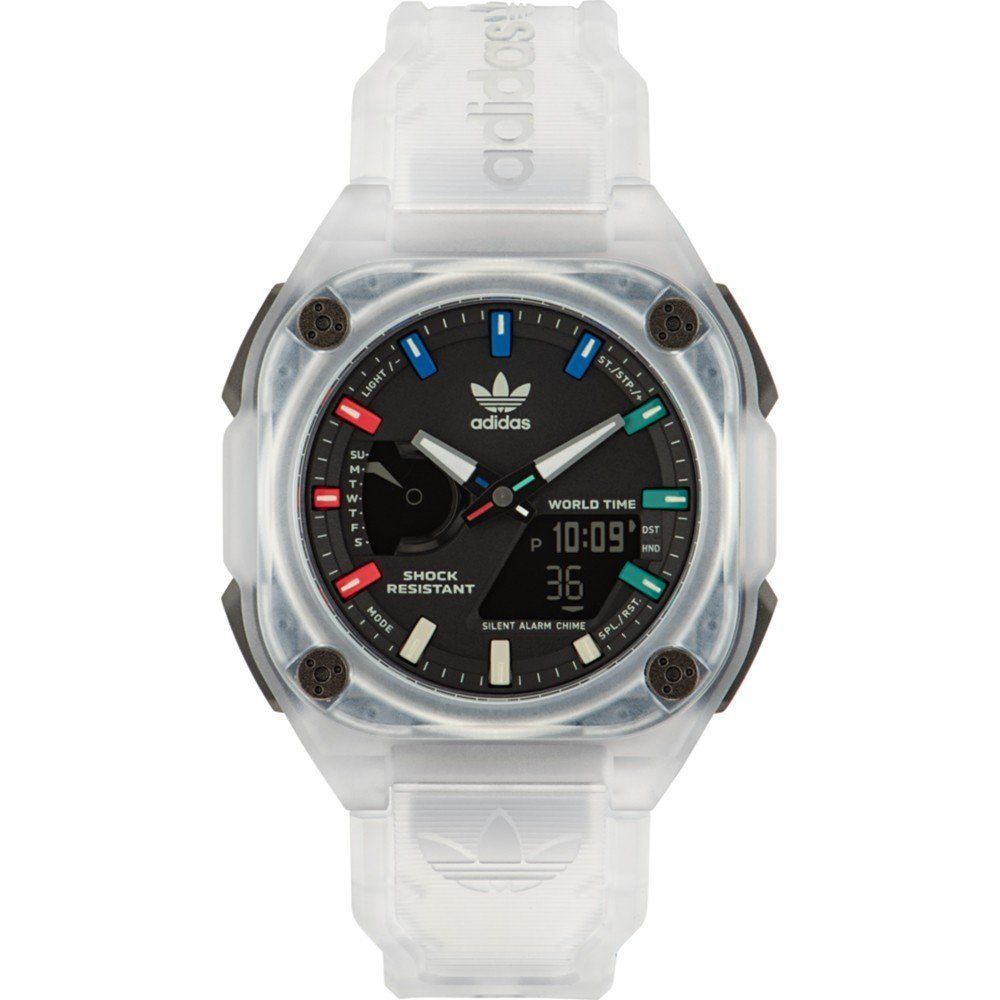 Adidas Transparente synthetische Uhr