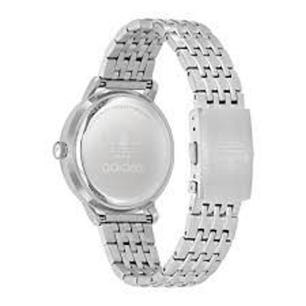 Adidas Graue Uhr aus Edelstahl