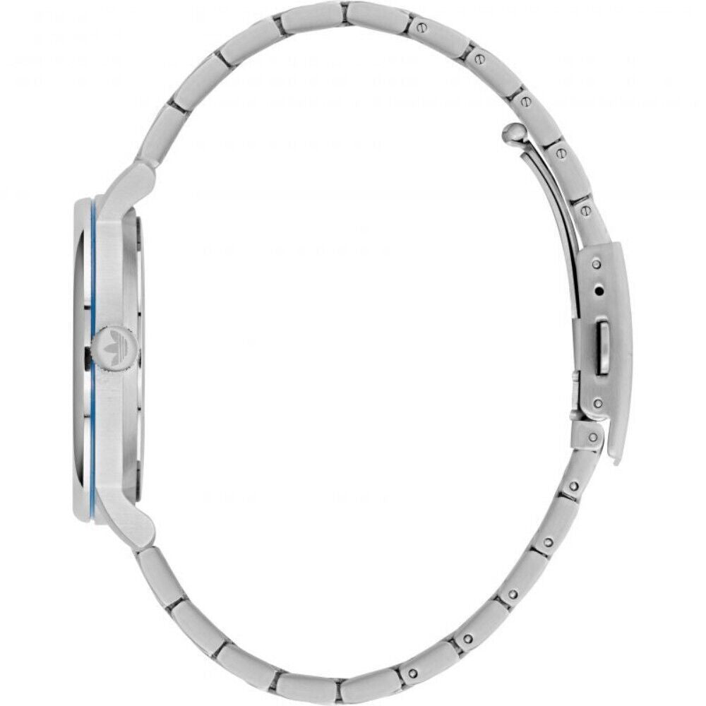 Adidas Graue Uhr aus Edelstahl