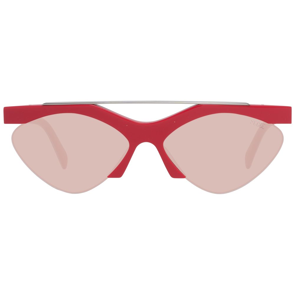 Emilio Pucci Rote Metall-Sonnenbrille