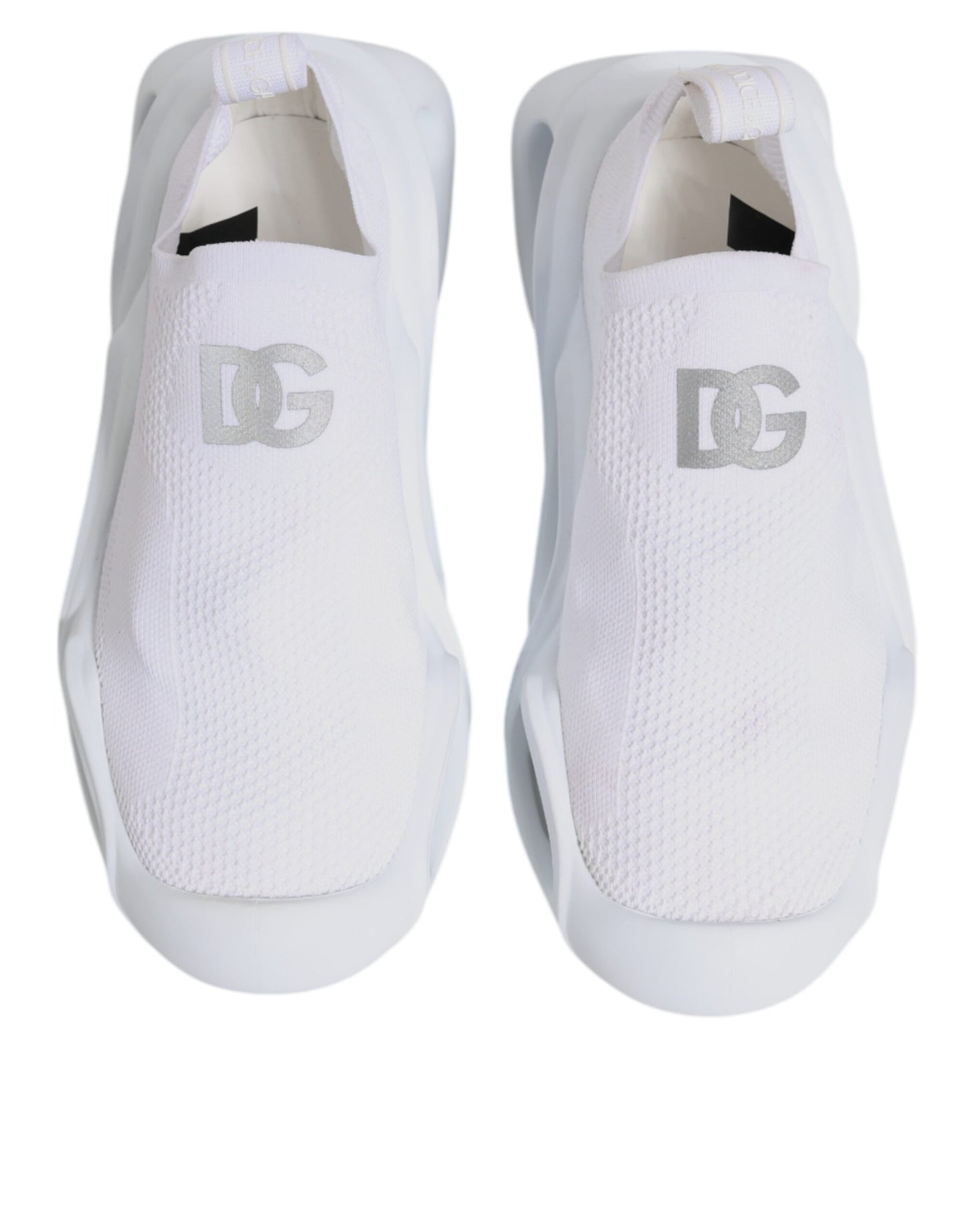 Dolce & Gabbana Weiß Slip On Wave Low Top Turnschuhe Schuhe