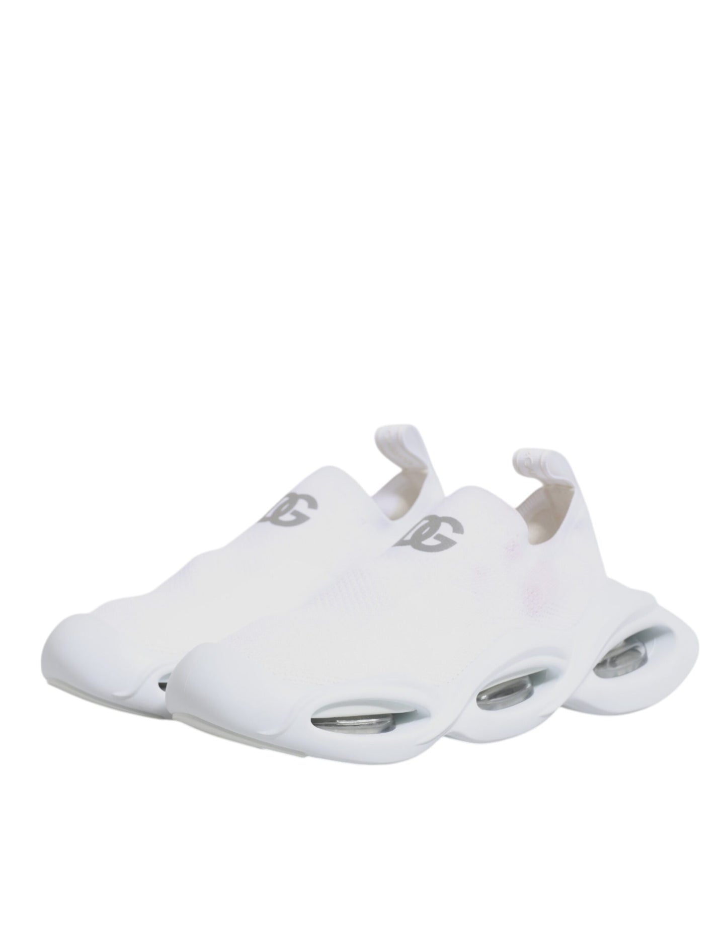Dolce & Gabbana Weiß Slip On Wave Low Top Turnschuhe Schuhe