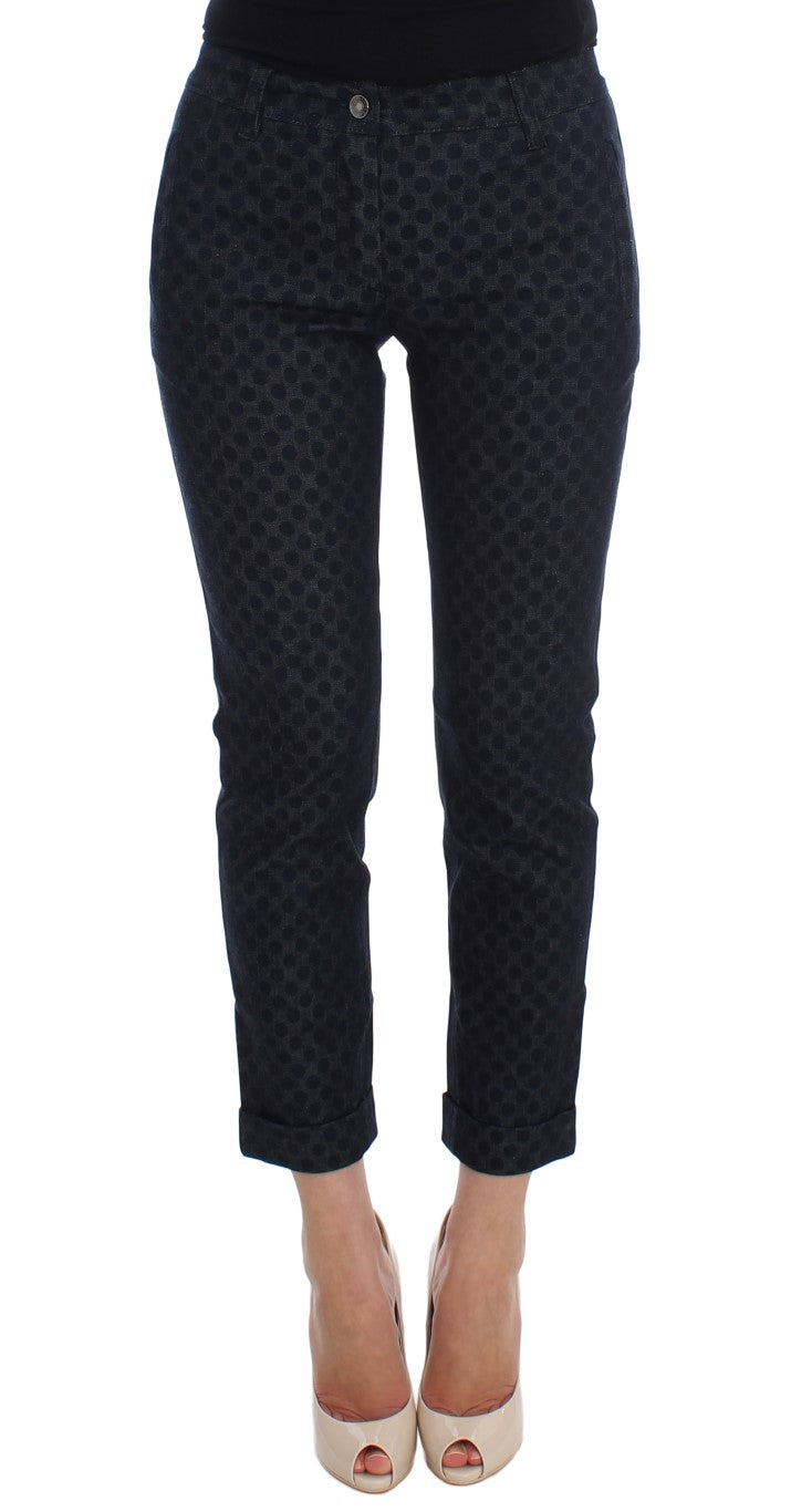 Dolce & Gabbana Chic Dotted Capri Pants