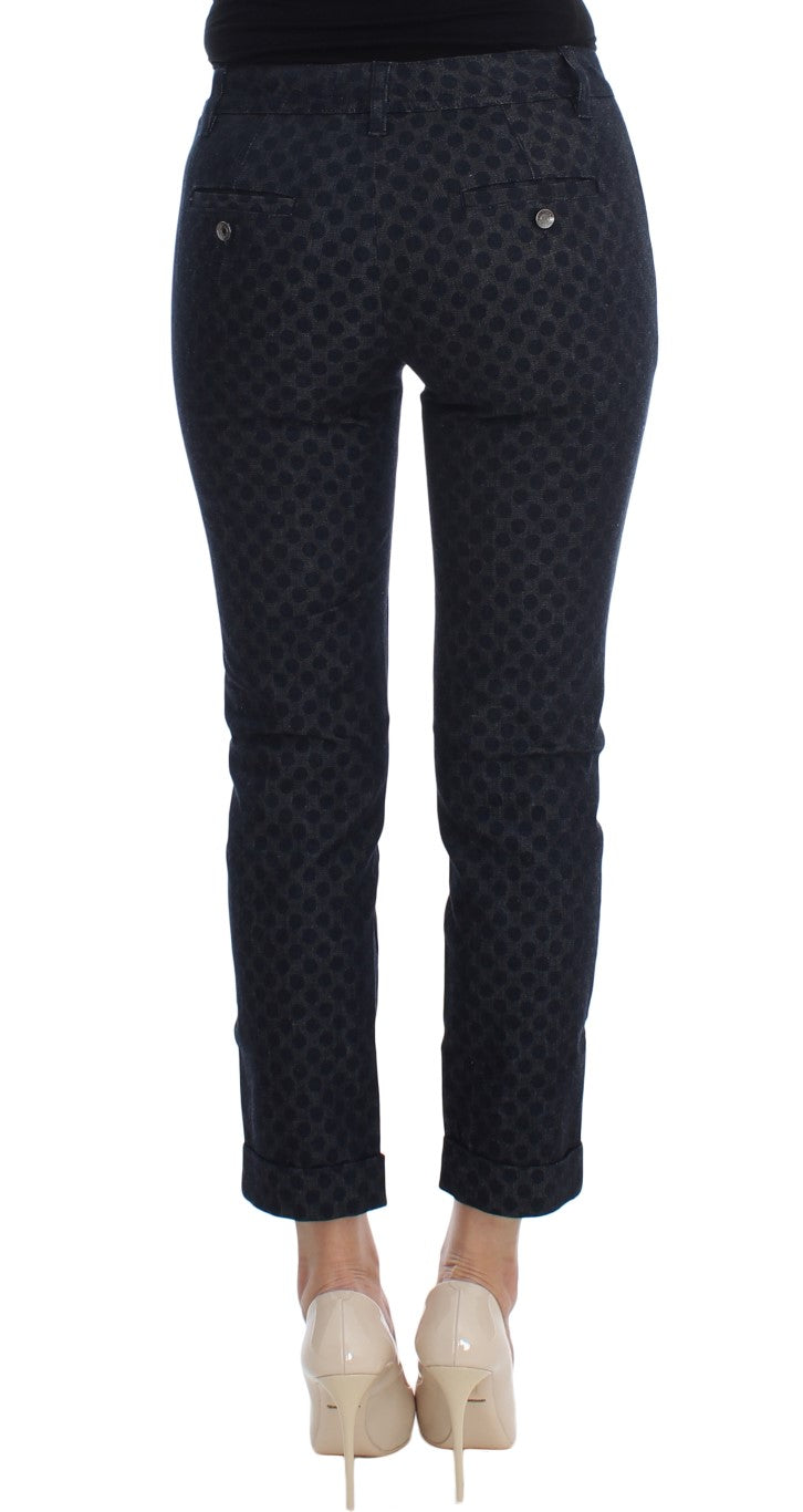 Dolce & Gabbana Chic Dotted Capri Pants