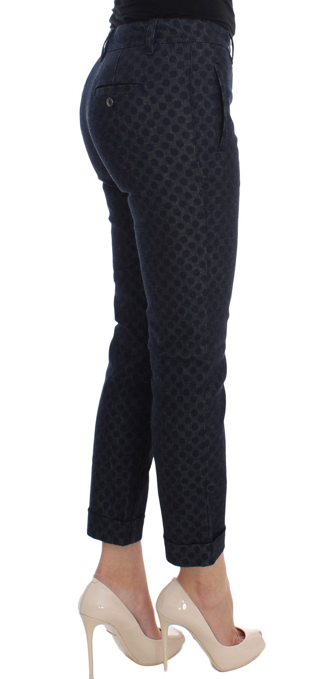 Dolce & Gabbana Chic Dotted Capri Pants