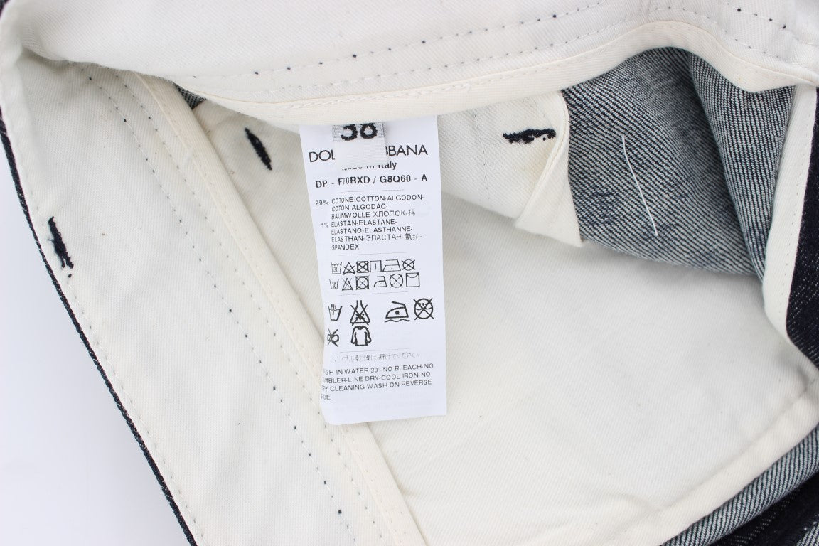 Dolce & Gabbana Chic Dotted Capri Pants