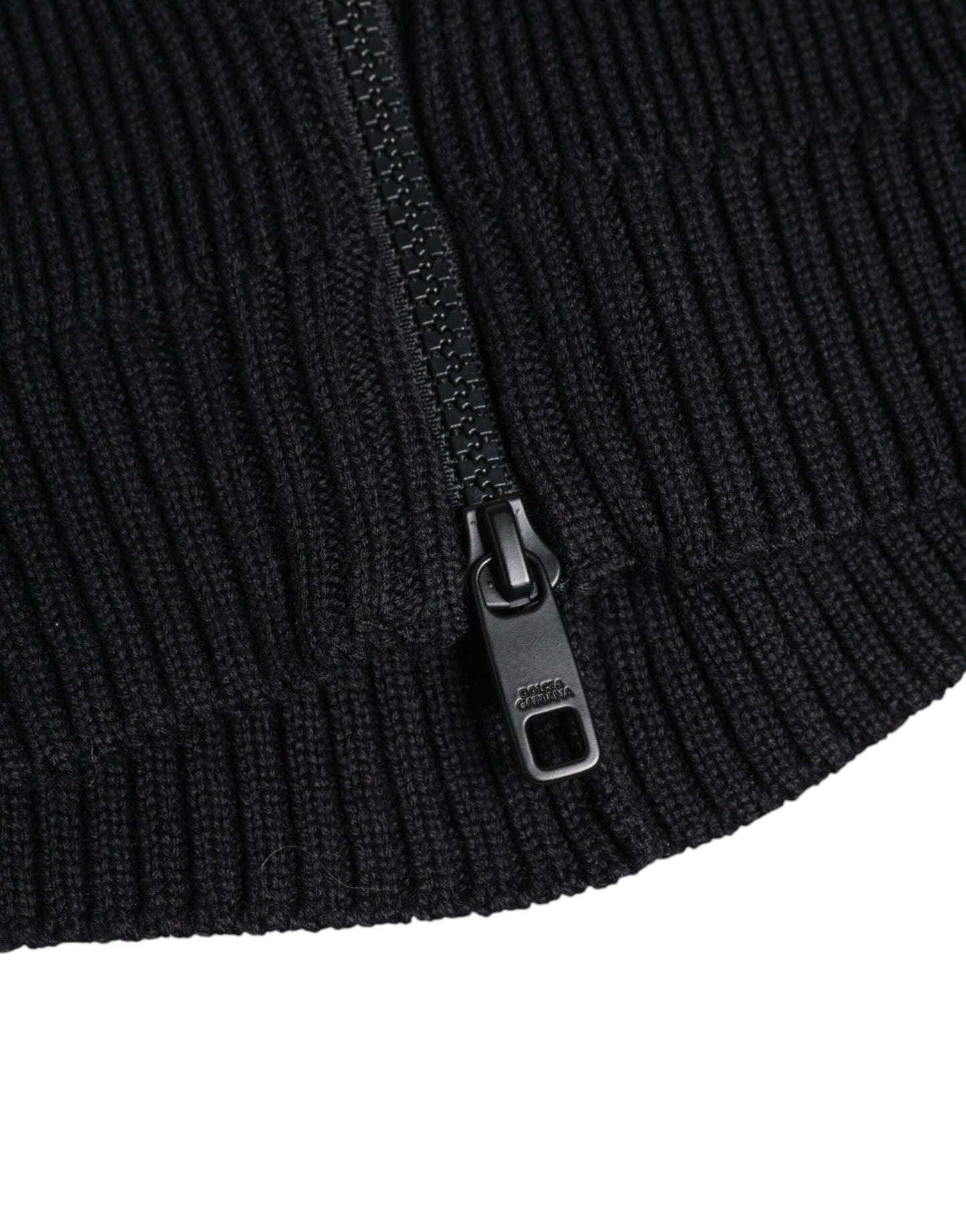 Dolce & Gabbana Schwarzer Woll-Ganzkopfwickel Balaclava Hut