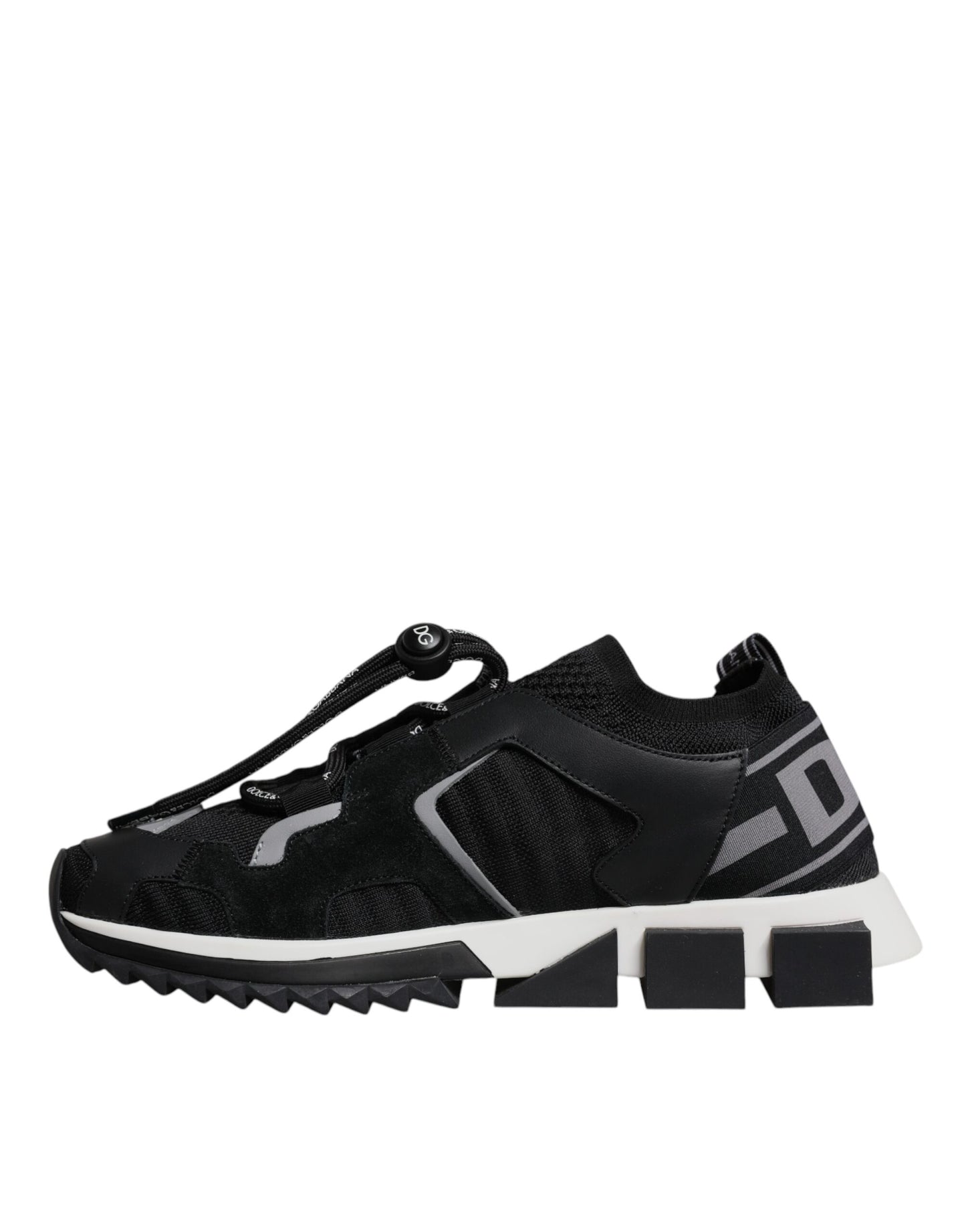 Dolce & Gabbana Schwarz Mesh Sorrento Trekking Turnschuhe Schuhe