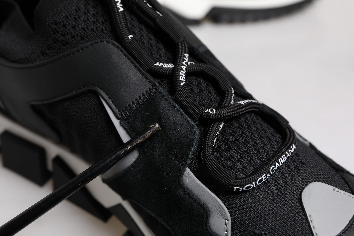 Dolce & Gabbana Schwarz Mesh Sorrento Trekking Turnschuhe Schuhe