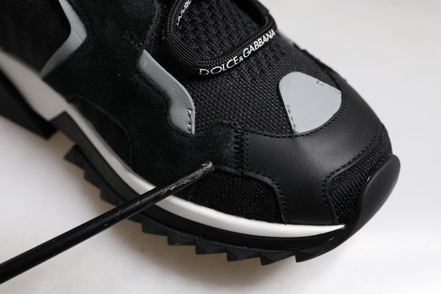 Dolce & Gabbana Schwarz Mesh Sorrento Trekking Turnschuhe Schuhe