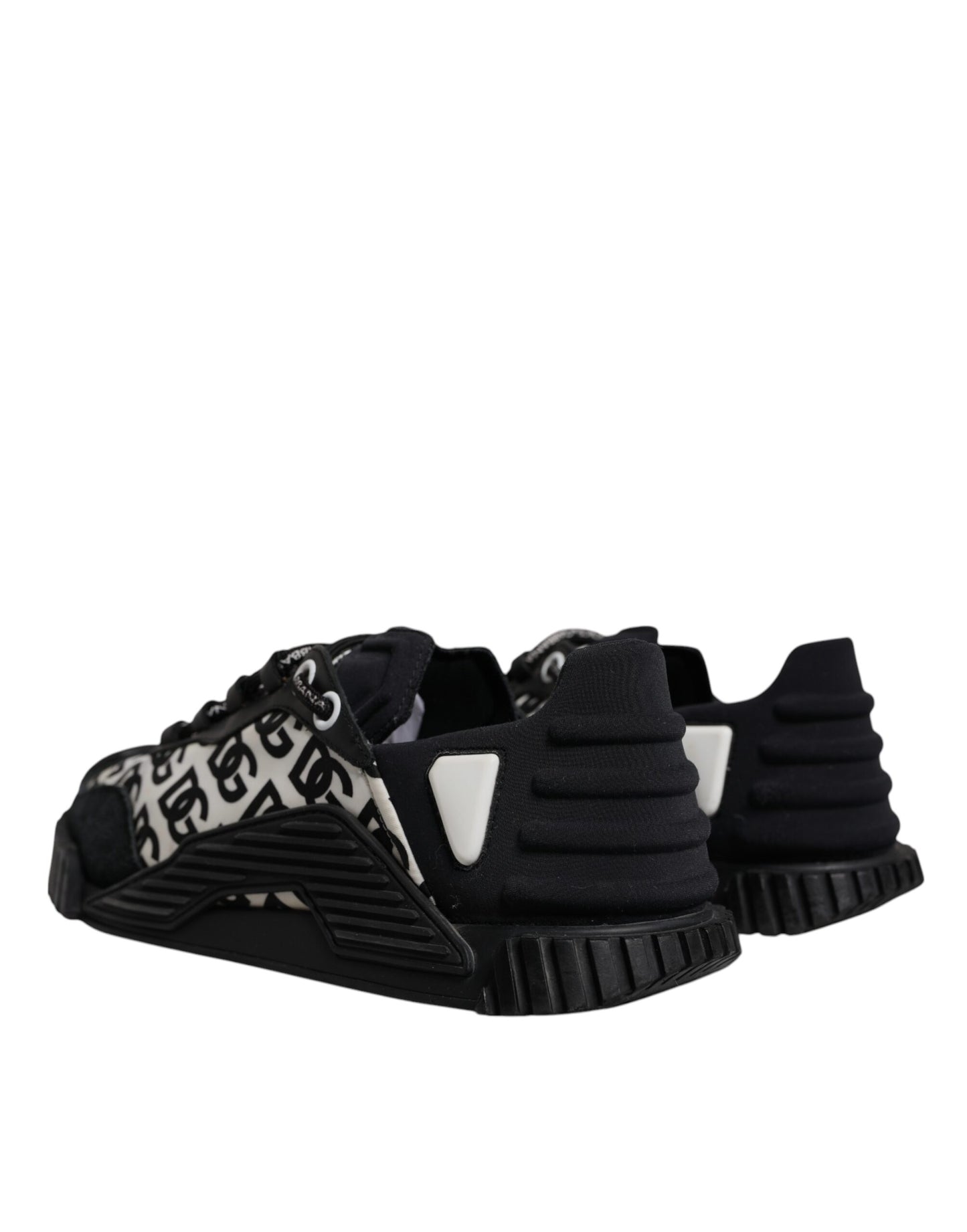 Dolce & Gabbana Schwarz Logo Lace Up Low Top NS1 Turnschuhe Schuhe