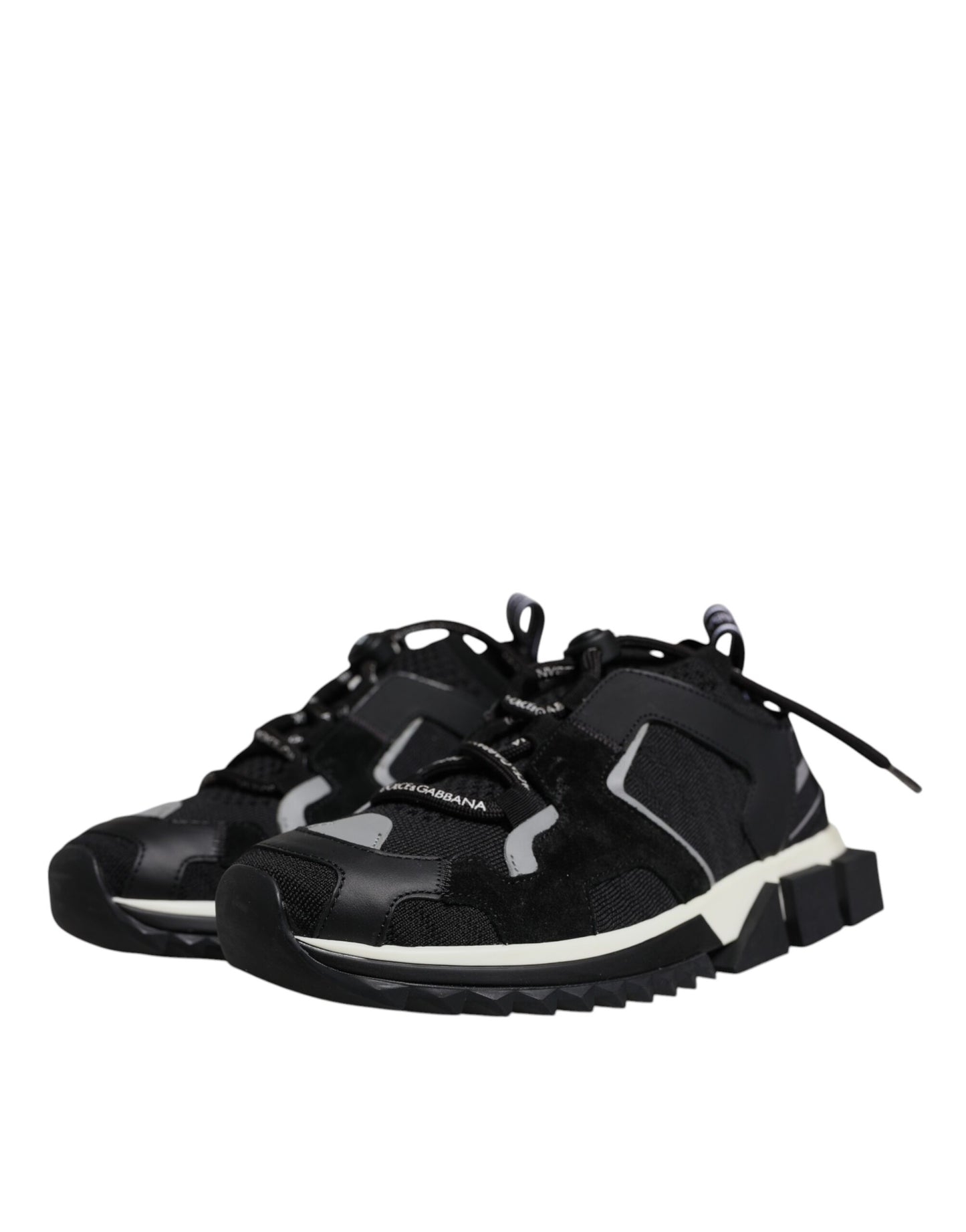 Dolce & Gabbana Schwarz Mesh Sorrento Trekking Turnschuhe Schuhe