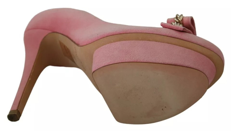 Elisabetta Franchi Rosa Schleife Stiletto Heel Pumps Schuhe