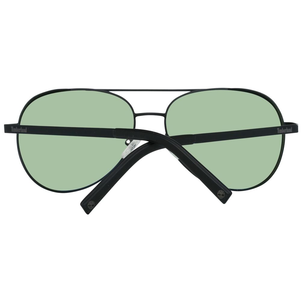 Timberland Schwarze Metall-Sonnenbrille